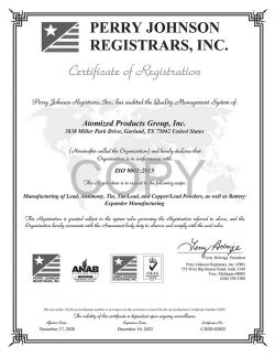 PJR Certificate from Texas